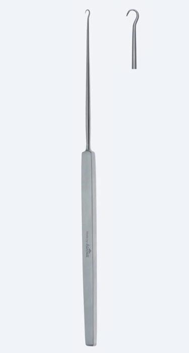 Ретрактори (ранорозширювачі), хірургічні, "Graefe", тупокінцеві, тонкі, загальна довжина 160 мм, 6 1/4". Бренд - Asanus Medizintechnik Gmb, Німеччина